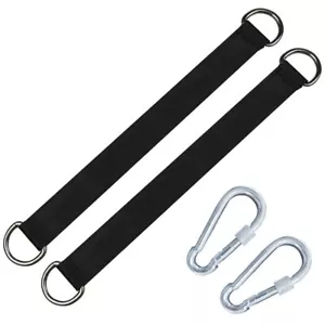 Tree Swing Straps Hammock Hanging Kit Holds 2200 Lbs with Lock Snap Carabiners - Picture 1 of 8