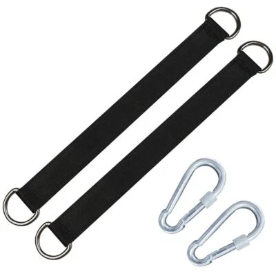 Tree Swing Straps Hammock Hanging Kit Holds 2200 Lbs with Lock Snap Carabiners - Image 1 of 4