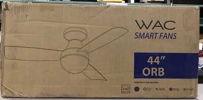 WAC Lighting Orb 44 LED Orb 44" 3-Blade Indoor / Outdoor Smart - Black - Image 1 of 4