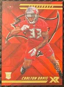 2018 Panini XR #110 Carlton Davis RC Rookie Red Parallel 252/299 Bucs - Picture 1 of 2