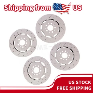 New For 2017-2022 Alfa Romeo Giulia Stelvio Quadrifoglio front rear brake rotors - Picture 1 of 6