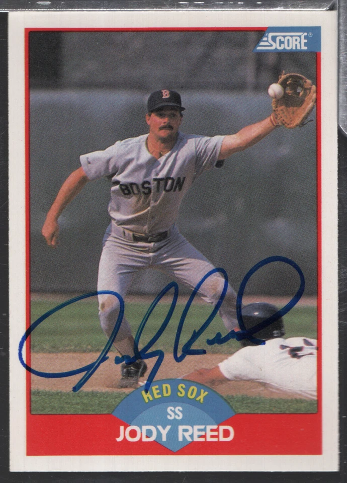 Jody Reed Red Sox Autographed 1989 Score 486 w/COA 110323NPCD185 - Image 1 of 2