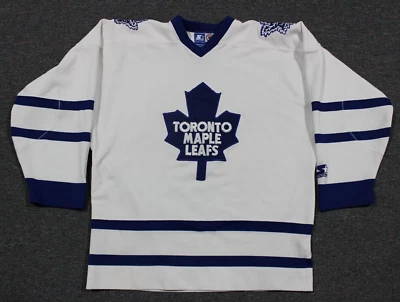 NHL Hockey Vintage 90s Toronto Maple Leafs Sewn Jersey Medium Starter White - Image 1 of 4