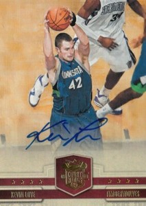 2010 Panini Court Kings Timberwolves Cavs Kevin Love Autograph Auto SP 24/49