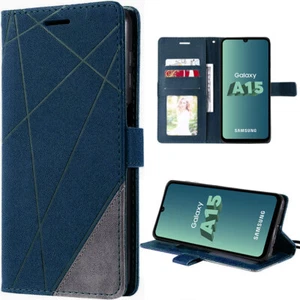 Coque Housse pour Samsung Galaxy A15 A14 A05s A54 A23 Synthécuir Portefeuille - Imagen 1 de 20