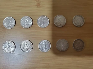 10 Piece 1945 Philippines 10 Centavos Coins Ships Free - Picture 1 of 4