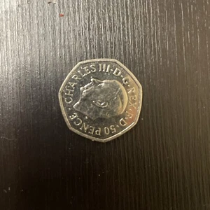 king charles 50p münze selten - Bild 1 von 2