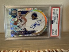 2022 Panini Crown Royale Majestic 9/17 Stephen Curry ON CARD PSA 10 AUTO PSA 9