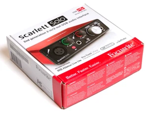 Focusrite Scarlett Solo 2nd Generation 2-in/2-out USB Audio Interface New In Box - Picture 1 of 6