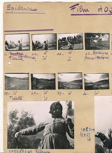 EPIDAURE 1937 - 38 Photos Contact Fileuses et Théâtre Grèce - Pl 2030 - Imagen 1 de 7