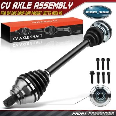 Conjunto de eje CV pasajero delantero derecho para Audi A3 Quattro 2008 2009 VW R32 3,2 L Foto 1 de 4