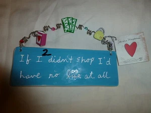 2 Sandra Magsamen ceramic placards, 2 placards for $20.00 - Bild 1 von 6