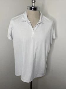 Lady Hagen Golf Shirt Womens XXL White Blue Collar Short Sleeve Active Polo 2XL - Picture 1 of 10