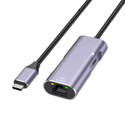 Type-C to Gigabit Ethernet Card to Ethernet Converter with Charging For iPhone - Image 1 of 4