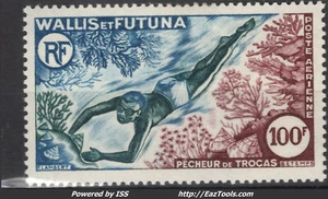 WALLIS ET FUTUNA POSTE AERIENNE N° 19 NEUF * AVEC CHARNIERE - Picture 1 of 2