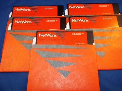 NetWare Novell 5.25 (5) Floppy Disk Set 3270 Workstation Software - Image 1 of 3
