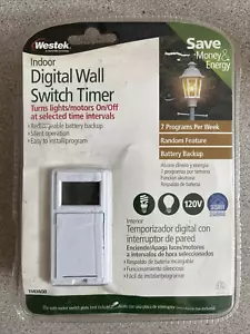 NEW 2009 Westek Digital Wall Switch Timer TMDW30 Indoor with Battery Backup - Picture 1 of 2