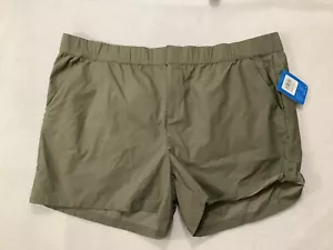Columbia Womens Green Omni-Shade Stretch Shorts Plus Size 3X $70 - Picture 1 of 13