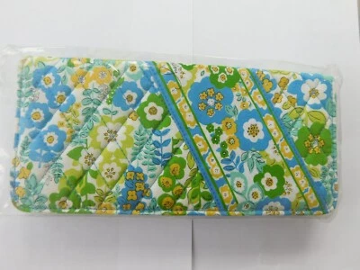 VERA BRADLEY TRAVEL WALLET ENGLISH MEADOW WHT/BLUE/GRN/YELLOW NWT SEALED RETIRED - Image 1 of 2