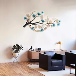 Tree Leaf Metal Wall Art, Modern Luxury Metal Wall Nature Art Decor 3D Ginkgo - Picture 1 of 10