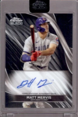 MATT MERVIS 2024 Topps Chrome Black Rookie RC Autograph Auto #CBA-MME Qty - Image 1 of 2