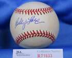 Billy Loes Jsa Coa Hand Signed National League Autograph Baseball Dodgers