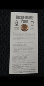 1973 Uncirculated Lincoln John F. Kennedy Double Head Penny Coin Commemorative - Picture 1 of 3