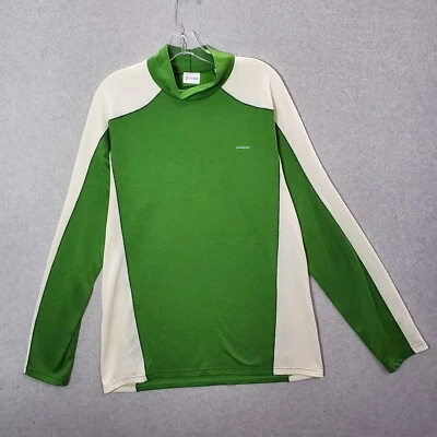 Camisa Patagonia Hombres Ropa Activa Grande Verde Bloque de Color Capilene 3 Peso Medio LEER Foto 1 de 4