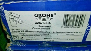 GROHE 3287500A Eurosmart Cosmopolitan Low-Boc Badarmatur, StarLight Chrom - Bild 1 von 5