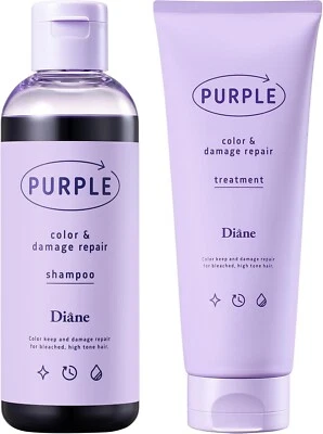 Diane [Champú Reparador de Color y Daños: Púrpura 200 ml] Reparación del Color del Cabello Foto 1 de 4