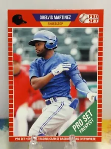 Orelvis Martinez RC 2021 Leaf Pro Set Rosso Parallelo Toronto Blue Jays Rookie - Foto 1 di 2