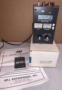 MFJ-259B HF/VHF SWR Analyzer, Power Cord, Manual And Box Included!