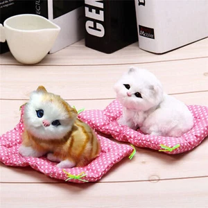 Plush Cats Toy Lovely Ornament Lovely Simulation Plush Cats Portable - Picture 1 of 8