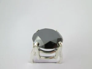 ANILLO DE DIAMANTES NEGROS 10,55 quilates, certificado, probador de diapositivas gratis, compromiso 5,6,7, 8,9,10 - Imagen 1 de 12