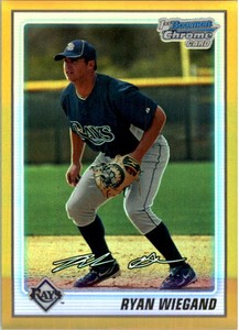 2010 Bowman Chrome Prospects Gold Refractors #BCP174 Ryan Wiegand /50