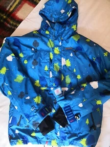 FOURSQUARE 15K Snowboard  Jacket Blue Waterproof Windproof Breathable SizeS-M - Picture 1 of 12