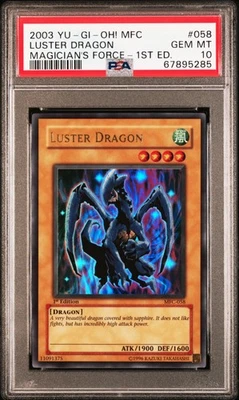 YUGIOH PSA 10 Luster Dragon MFC-058 Ultra Rare 1st Edition *5285 - Image 1 of 2
