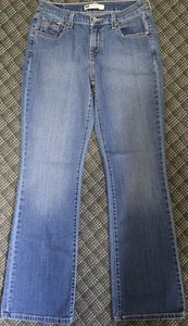 Pantalones de mezclilla Levis 515 Bootcut para mujer 6M azul elástico lavado medio tiro medio - Imagen 1 de 4