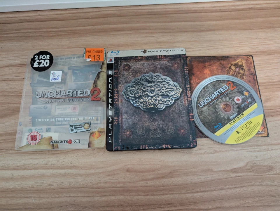 Uncharted 2 Among Thieves para Sony PlayStation 3 PS3 Steelbook Edition - Imagen 1 de 1