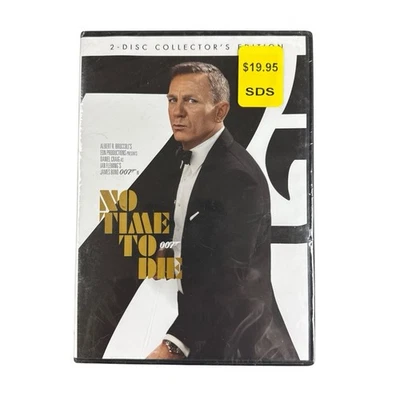 NO TIME TO DIE 007 Collectors Edition 2 Disks (DVD, 2021) New & Sealed - Image 1 of 2
