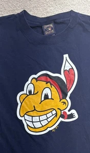 Camisa De Colección Majestic Chief Wahoo Colección Cooperstown Cleveland Indians Para Hombre 2X - Imagen 1 de 4