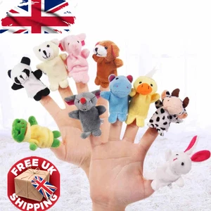 10x Fingerpuppen Set - Mini Tier Handpuppe Spielzeug für Kinder Geschenke - Bild 1 von 7