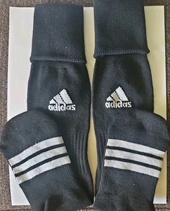  Adidas Jugend Sport/Fußball Schienbeinschoner, schwarz, dehnbar für alle Größen 2 Paar - Bild 1 von 1