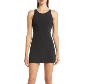 Nike Women's Dri-FIT Bliss Bra/Shorts Training Dress Black DV9459-010 XS - Picture 1 of 8