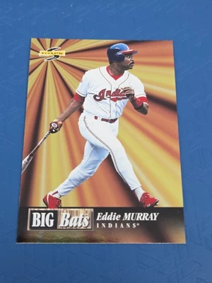 1996 Score Big Bats #19 Eddie Murray Cleveland Indians BASEBALL Card S9 - Image 1 of 2