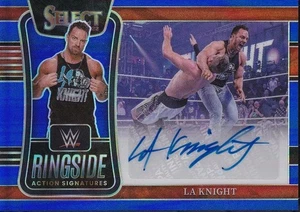 LA Knight Ringside Action Signatures /49 Panini Select WWE 2022 Auto - Bild 1 von 2