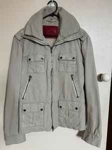 Womens SUPERDRY 8 Originals Slim Fit Leather Vintage Military Jacket Sz L/14 NEW - Picture 1 of 7