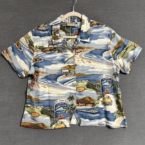 Vintage Claiborne Top XL Hawaiian Camp California Strand Angeln Golf Malibu - Bild 1 von 11
