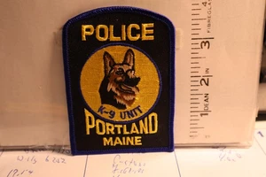 police patch    PORTLAND K 9 POLICE MAINE - Picture 1 of 1