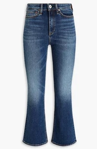 Women's Rag & Bone Hana High Rise Kick Flare Denim Jeans Size 29 - Picture 1 of 5